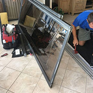 sliding glass door frame repair Prunedale